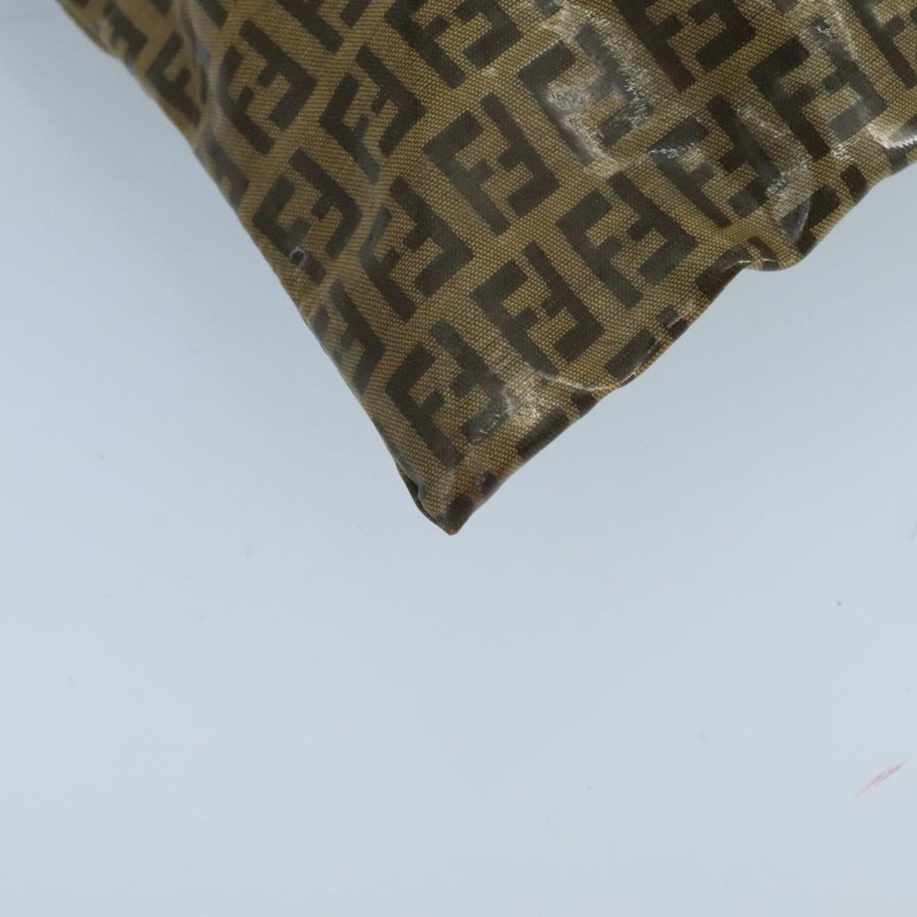 FENDI Zucchino Canvas Hand Bag Coated Canvas Brown ti2382
