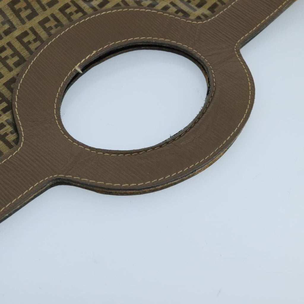 FENDI Zucchino Canvas Hand Bag Coated Canvas Brown ti2382