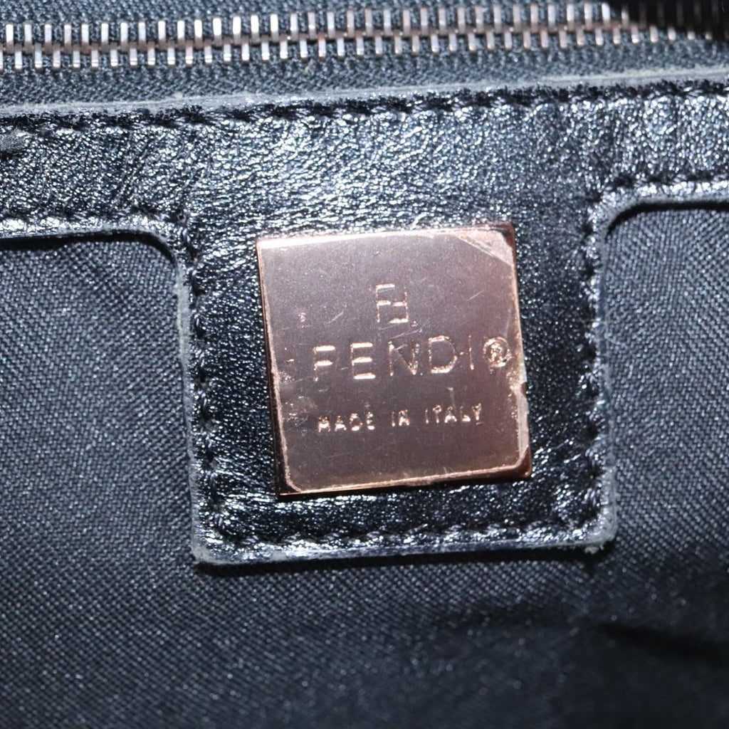 FENDI Zucchino Canvas Hand Bag Canvas Brown ti2386