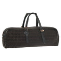 FENDI Zucchino Canvas Hand Bag Canvas Brown ti2386