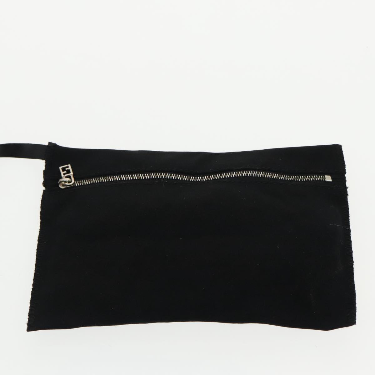 FENDI Hand Bag Nylon Black Silver ti2387