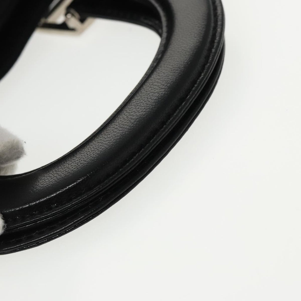 FENDI Hand Bag Nylon Black Silver ti2387