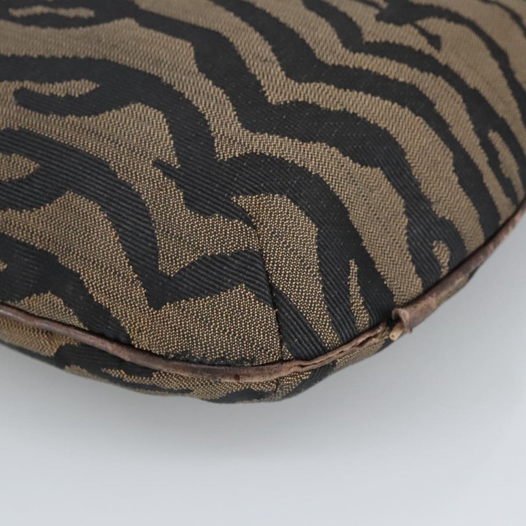 FENDI Hand Bag Canvas Brown ti2388