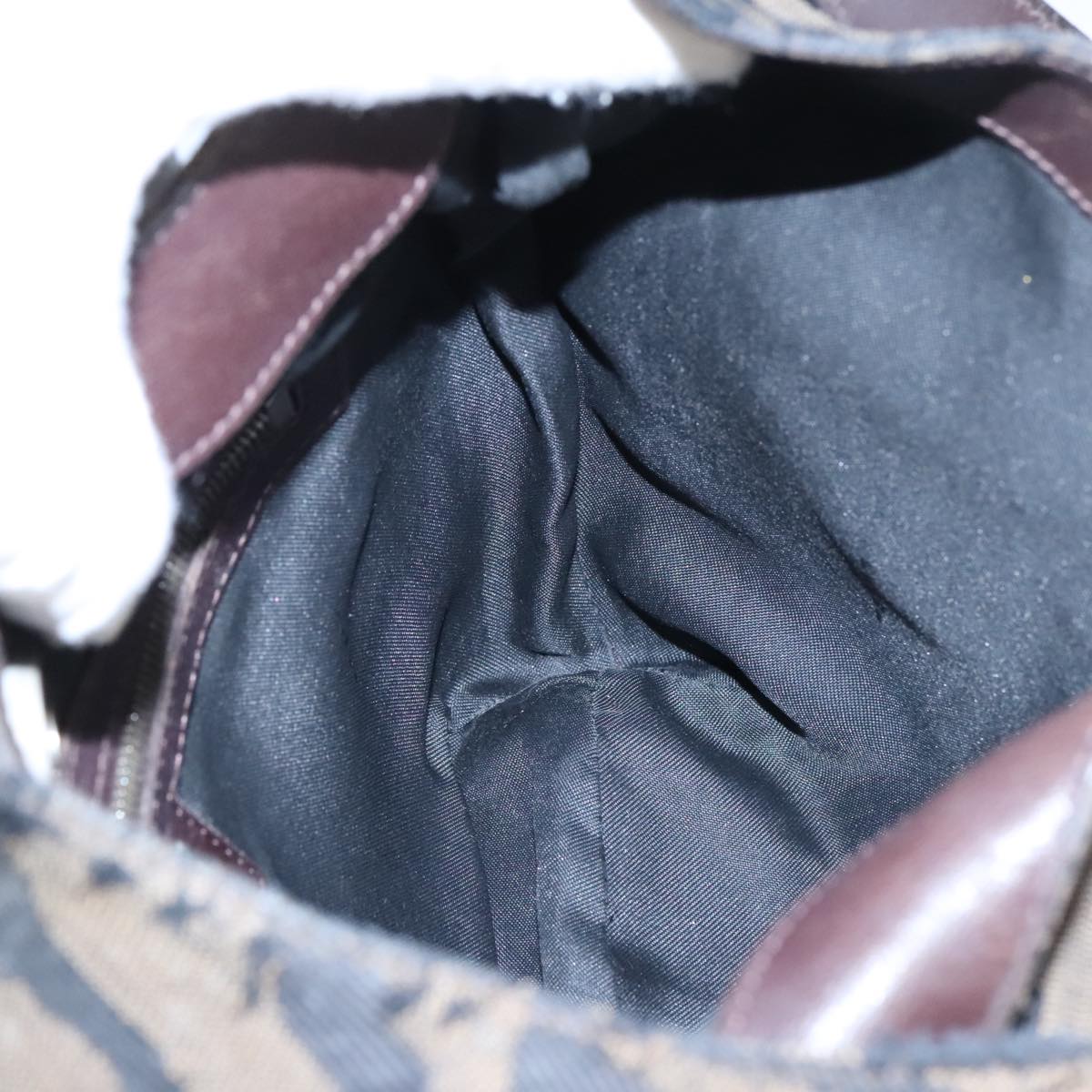FENDI Hand Bag Canvas Brown ti2388
