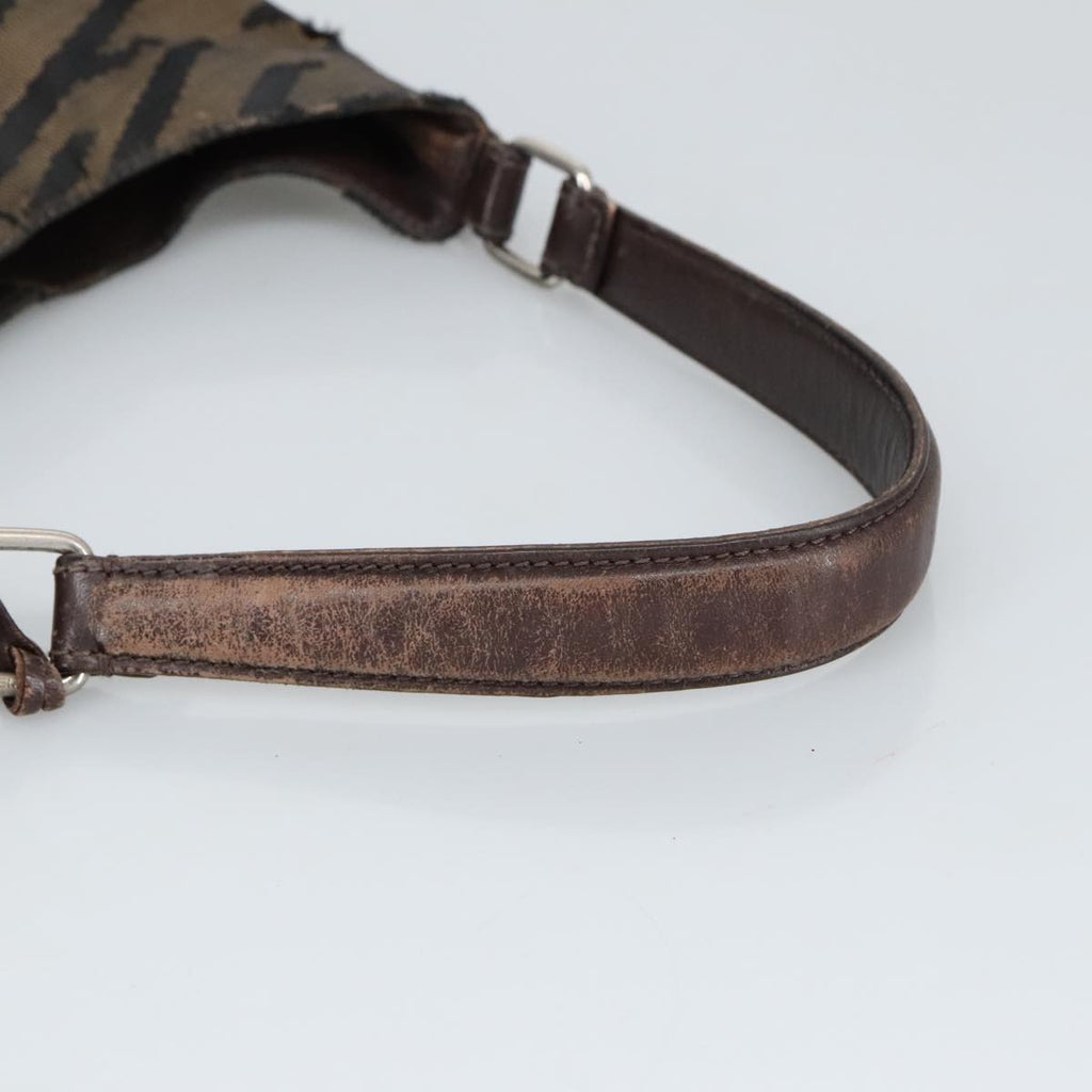 FENDI Hand Bag Canvas Brown ti2388