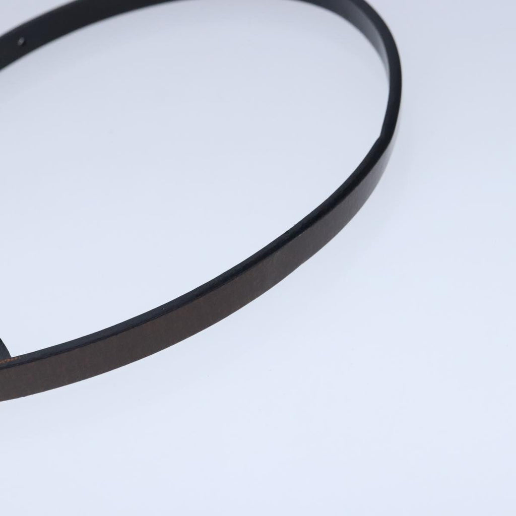 GUCCI Belt Leather 26.2""-28.1"" Brown ti2390