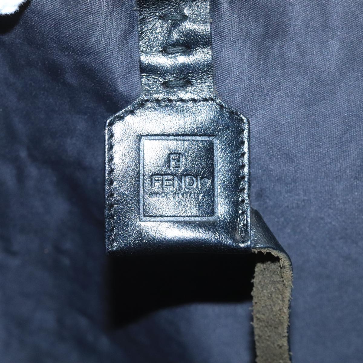 FENDI Zucca Canvas Shoulder Bag Black ti2516