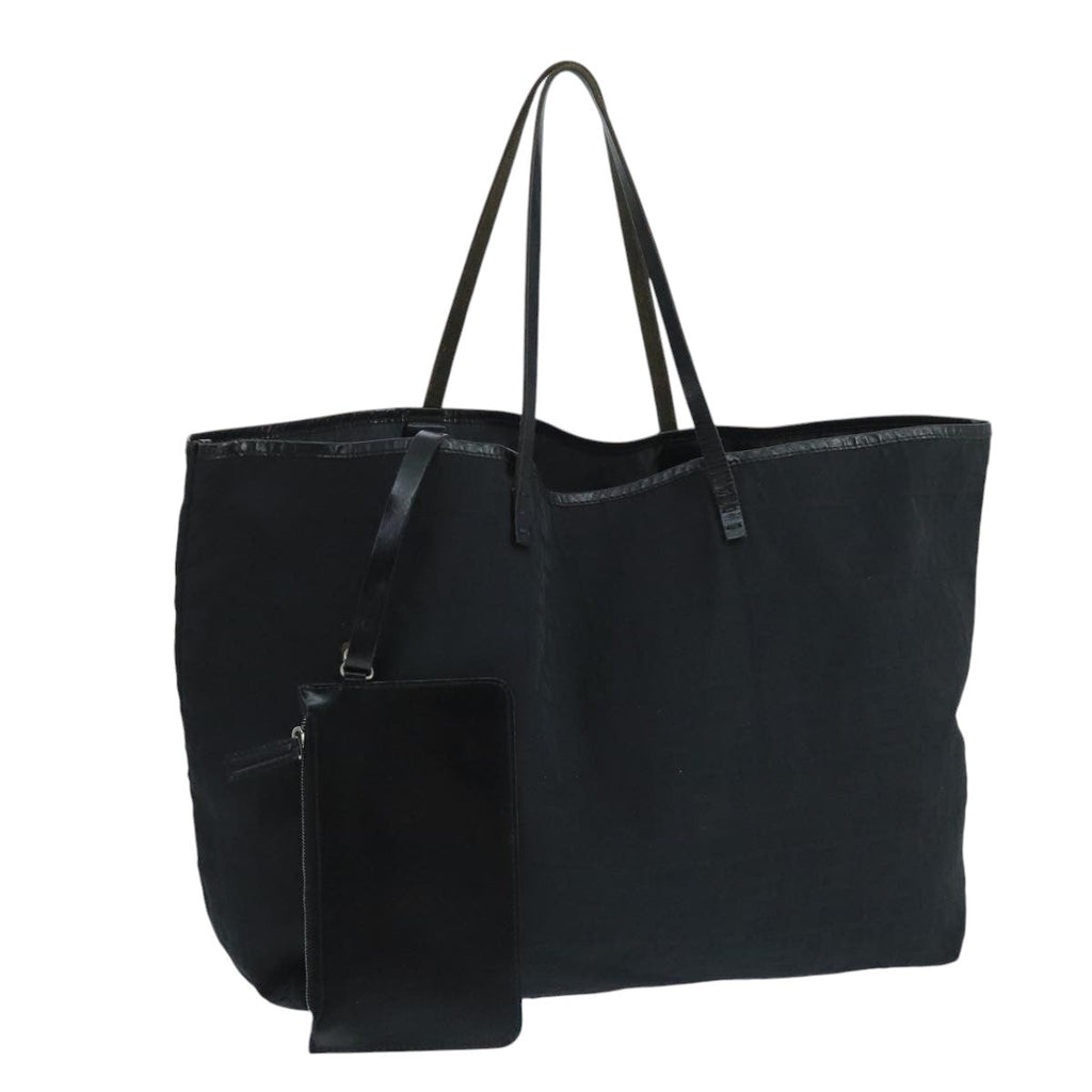 FENDI Zucca Canvas Shoulder Bag Black ti2516