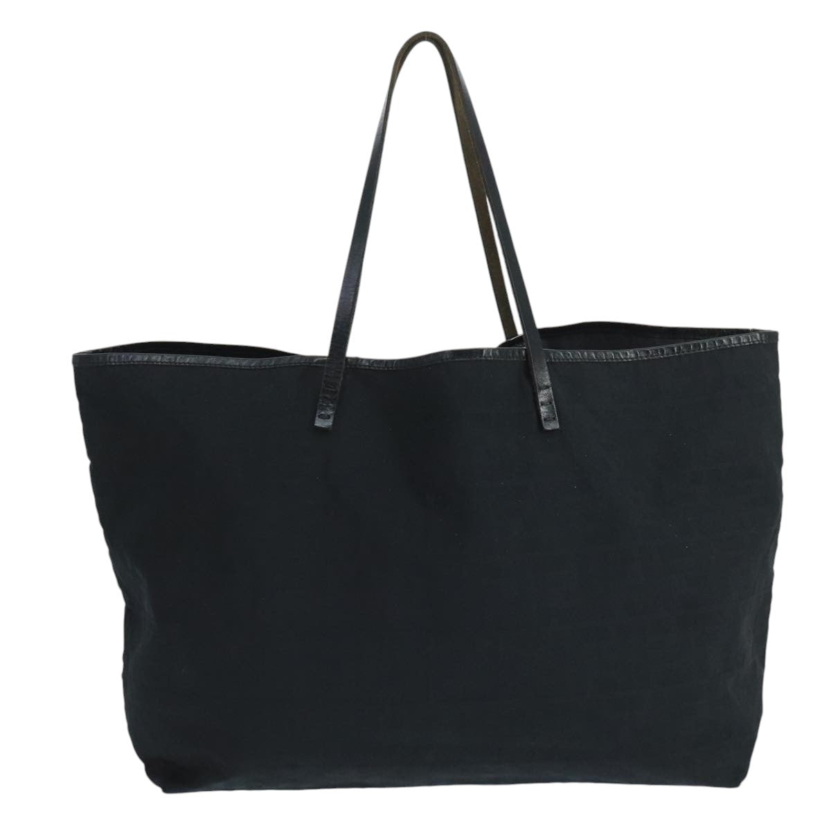 FENDI Zucca Canvas Shoulder Bag Black ti2516