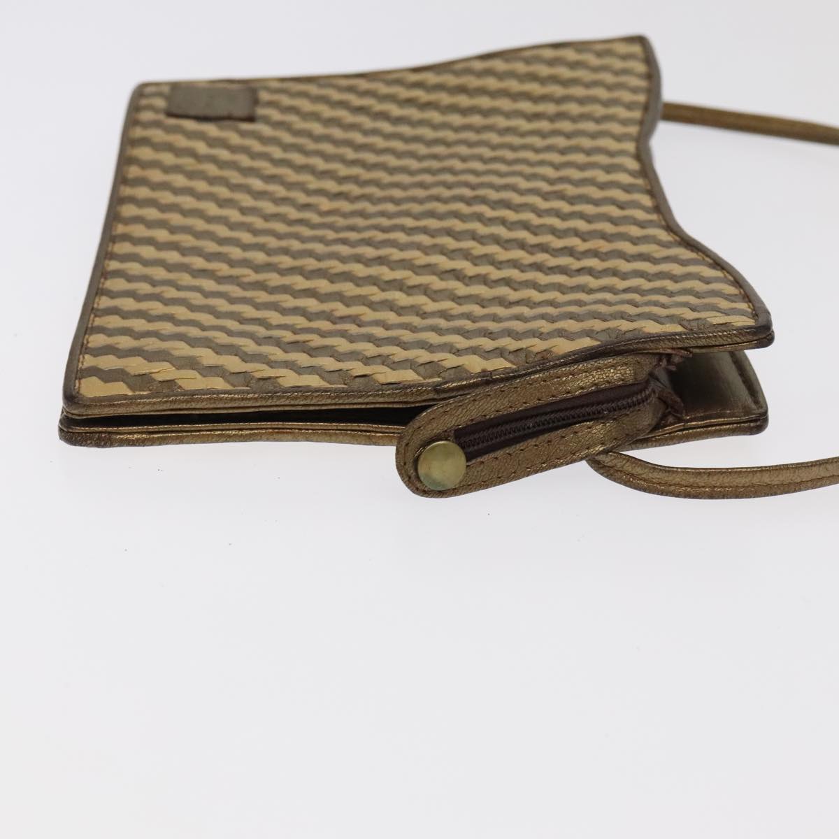 FENDI Pecan Canvas Hand Bag Leather 2Set Black Brown beige ti2521