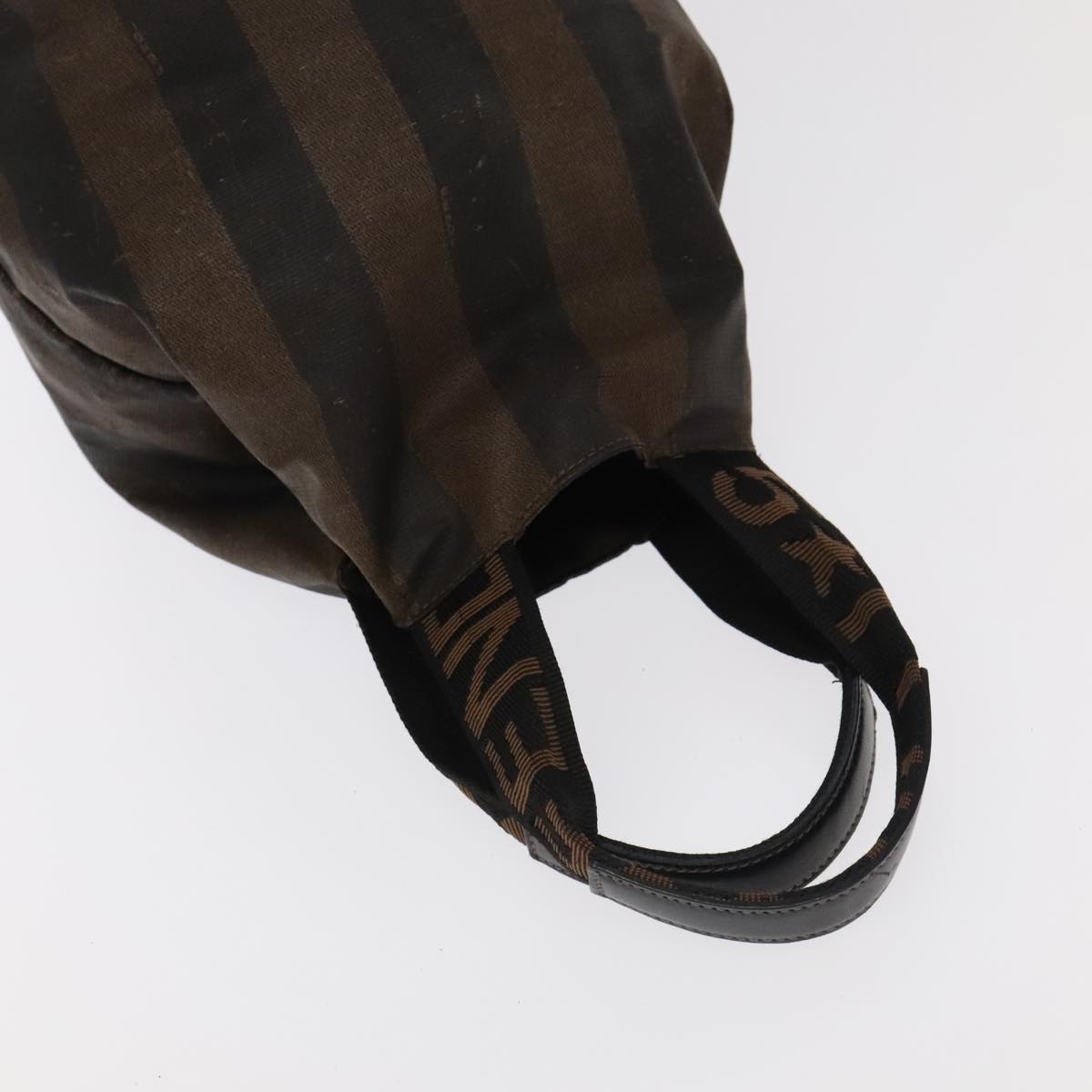 FENDI Pecan Canvas Hand Bag Leather 2Set Black Brown beige ti2521