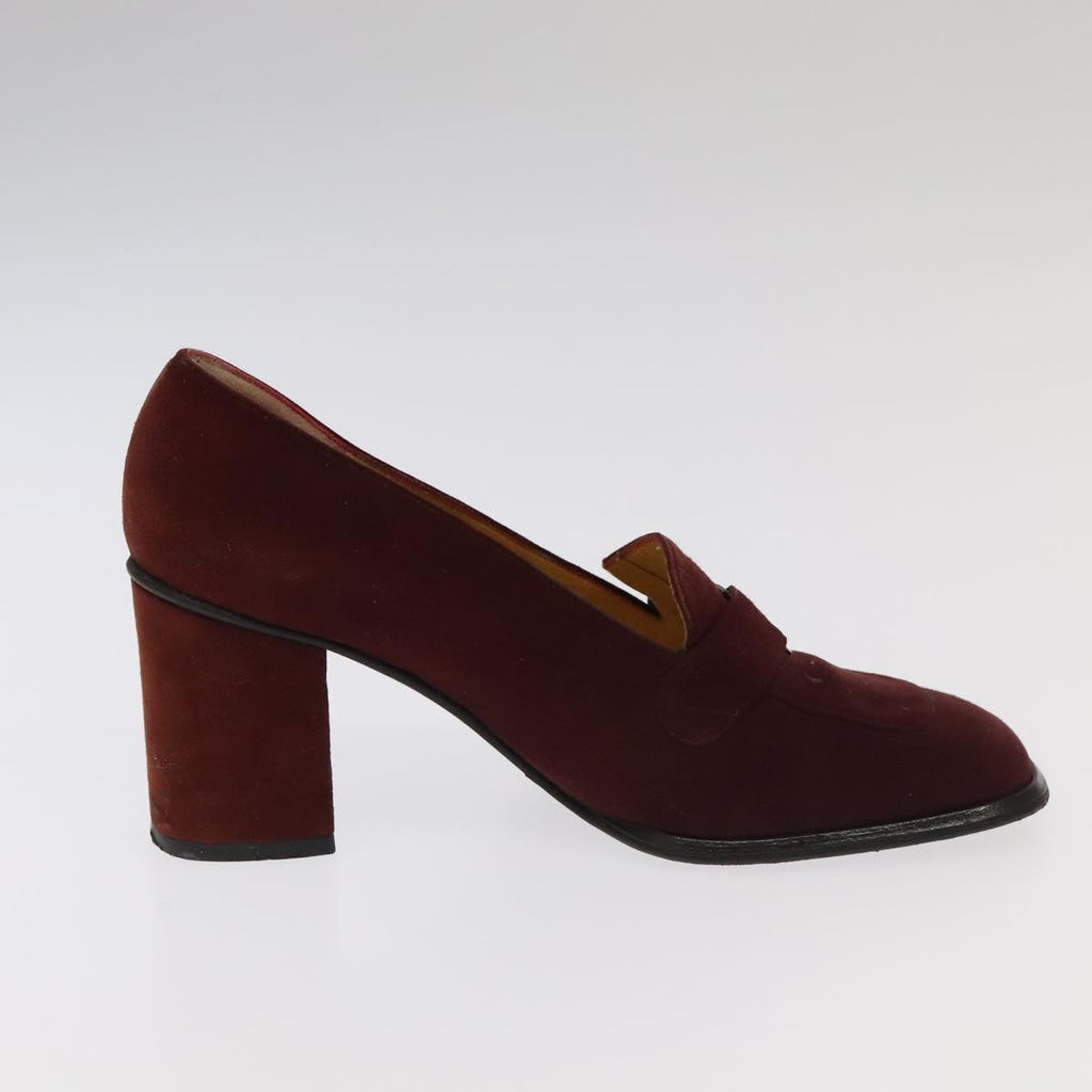 FENDI PRADA pumps Leather Suede 2Set Silver Red ti2529