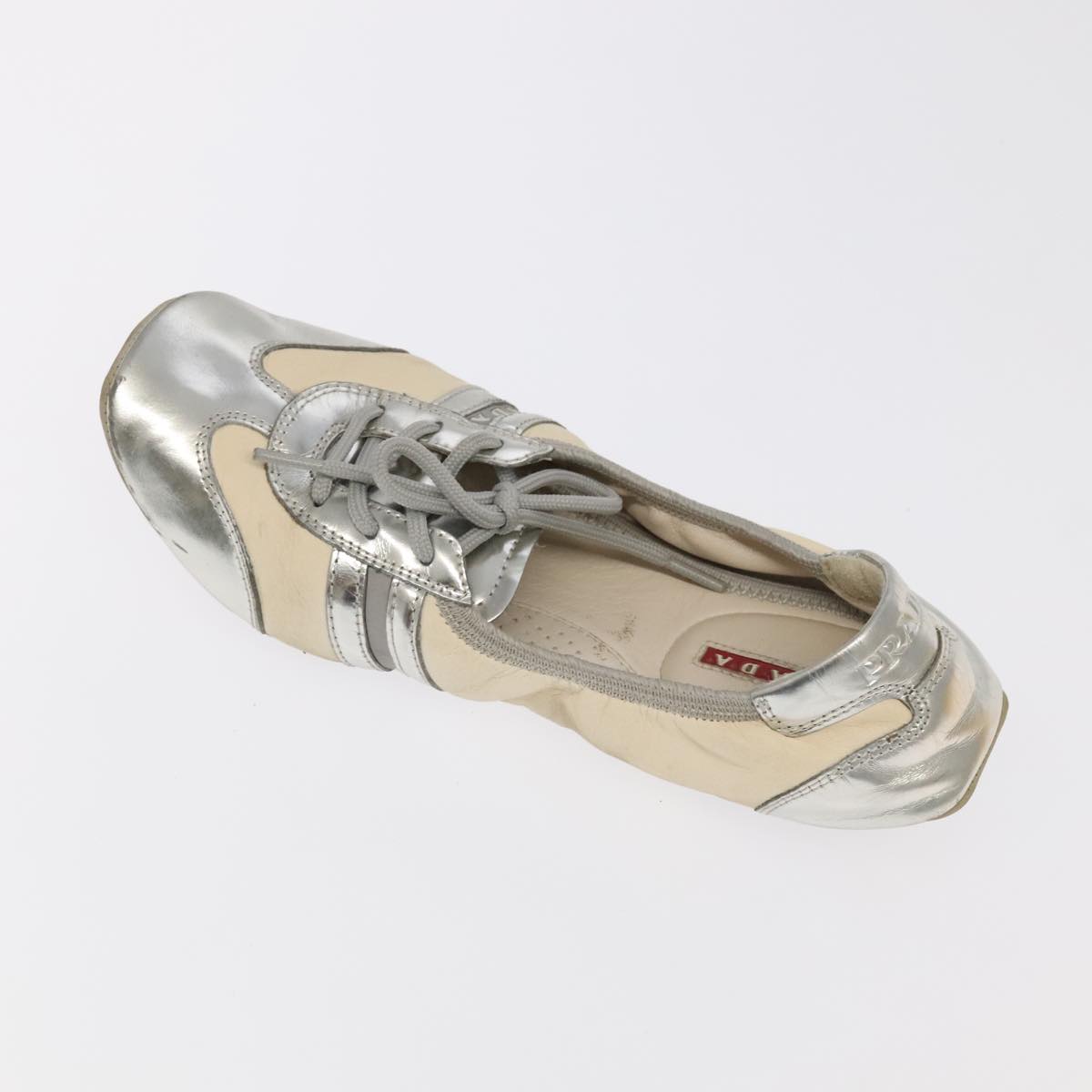 FENDI PRADA pumps Leather Suede 2Set Silver Red ti2529