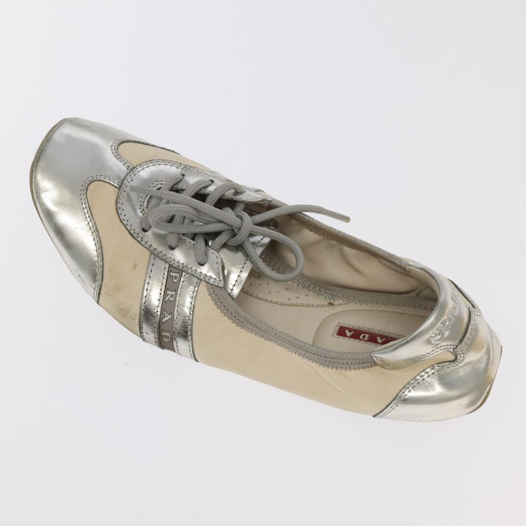 FENDI PRADA pumps Leather Suede 2Set Silver Red ti2529