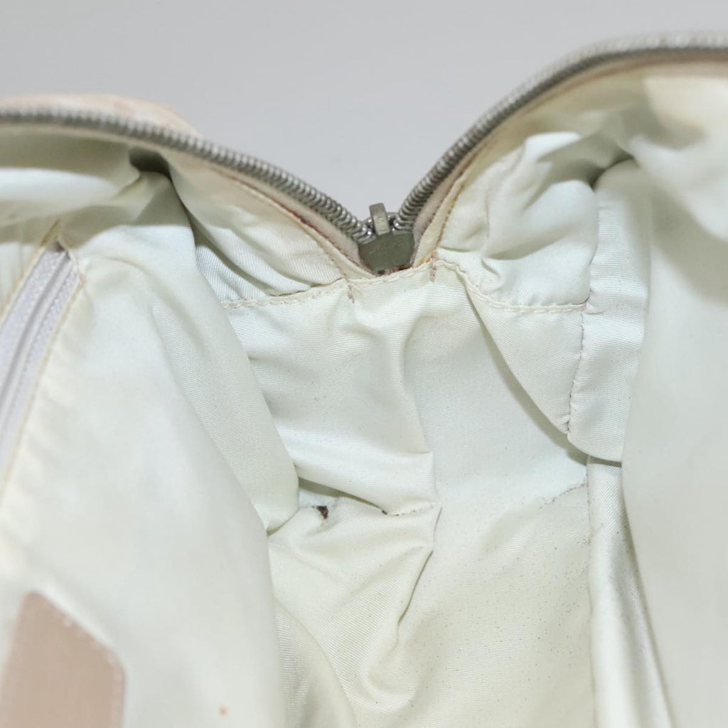 CHANEL New Travel line Hand Bag Nylon Beige CC ti2607