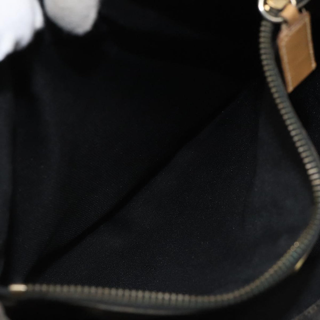 FENDI Pecan Canvas Tote Bag Brown Black ti2660