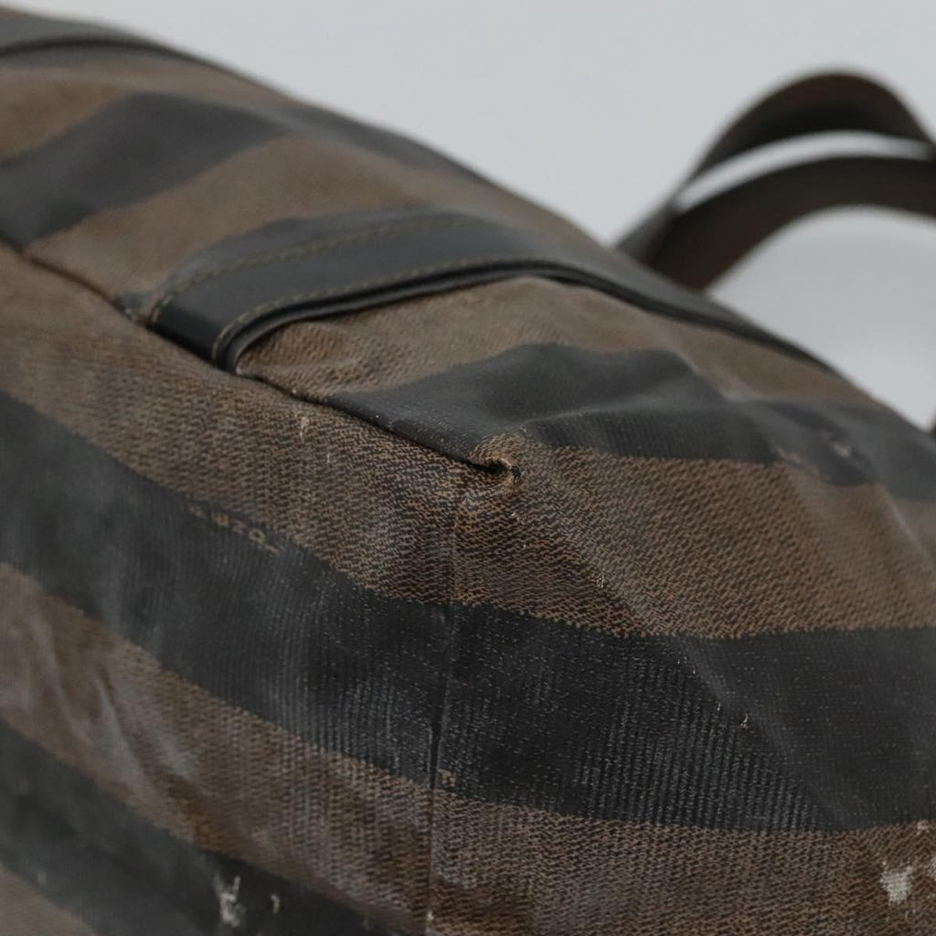 FENDI Pecan Canvas Hand Bag Coated Canvas Brown ti2732