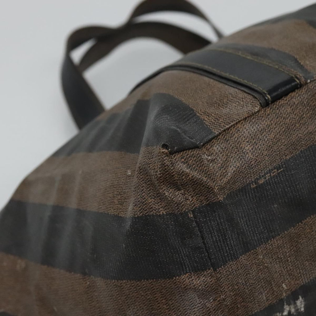 FENDI Pecan Canvas Hand Bag Coated Canvas Brown ti2732
