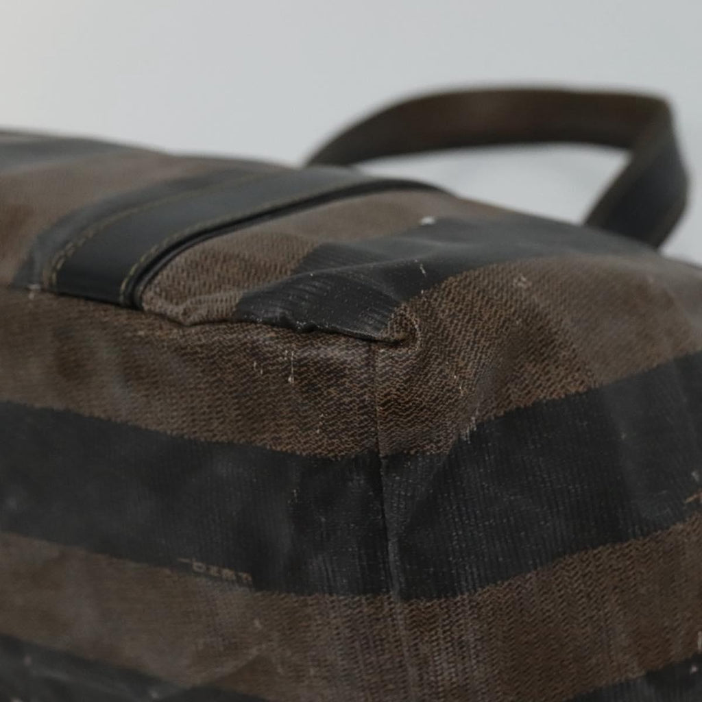 FENDI Pecan Canvas Hand Bag Coated Canvas Brown ti2732
