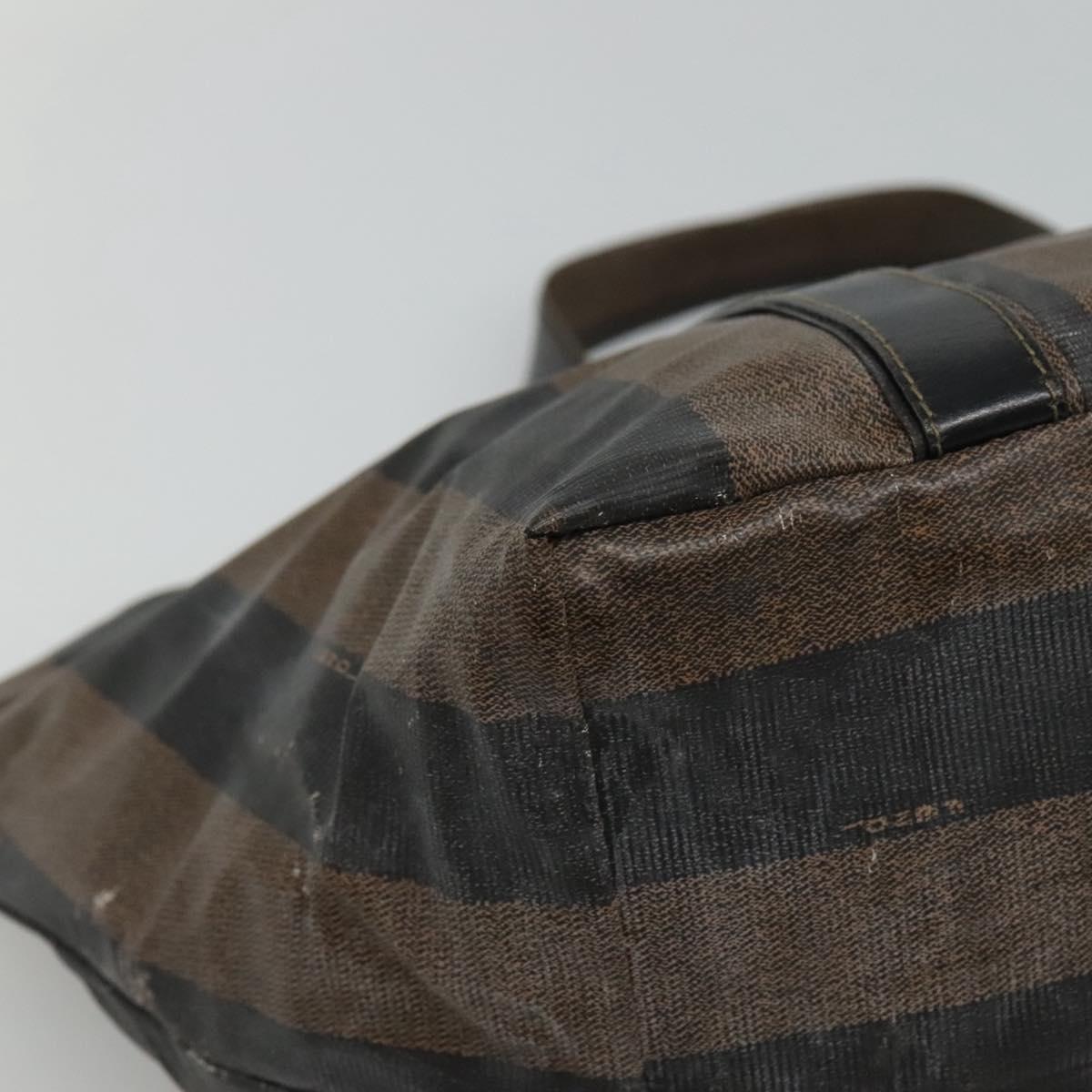 FENDI Pecan Canvas Hand Bag Coated Canvas Brown ti2732
