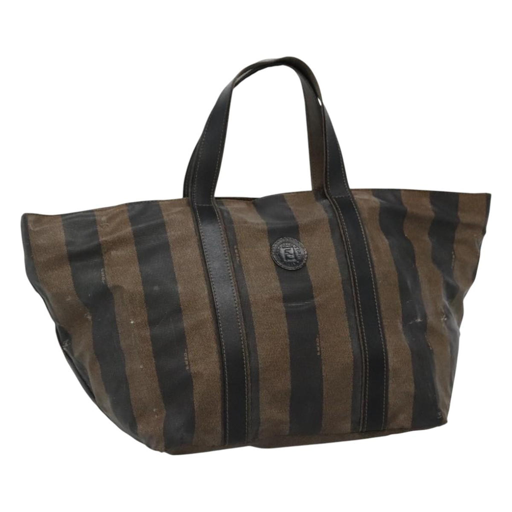 FENDI Pecan Canvas Hand Bag Coated Canvas Brown ti2732
