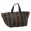 FENDI Pecan Canvas Hand Bag Coated Canvas Brown ti2732