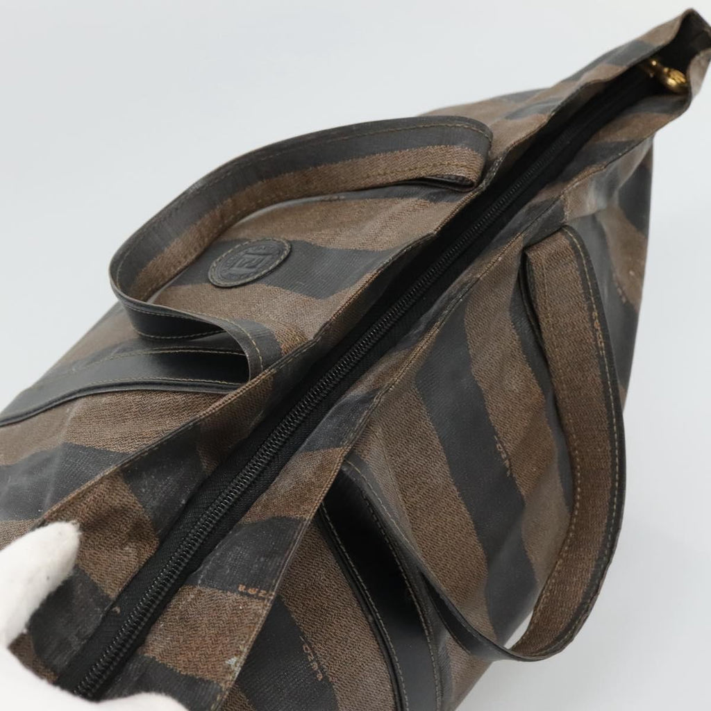 FENDI Pecan Canvas Hand Bag Coated Canvas Brown ti2732
