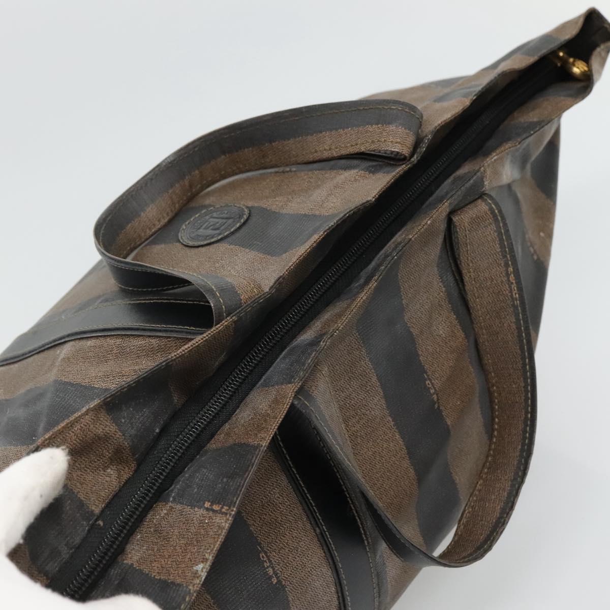 FENDI Pecan Canvas Hand Bag Coated Canvas Brown ti2732