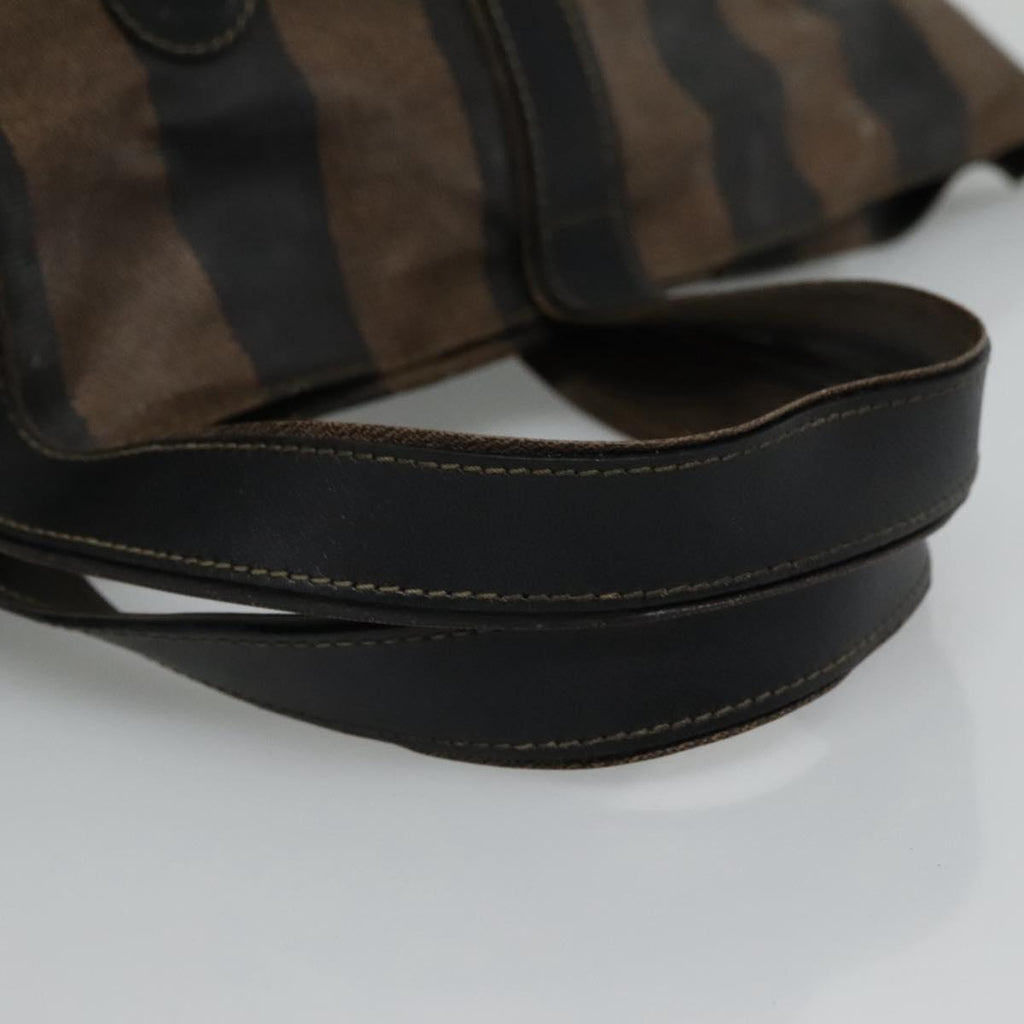 FENDI Pecan Canvas Hand Bag Coated Canvas Brown ti2732