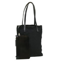 FENDI Zucca Canvas Tote Bag Nylon Black ti664