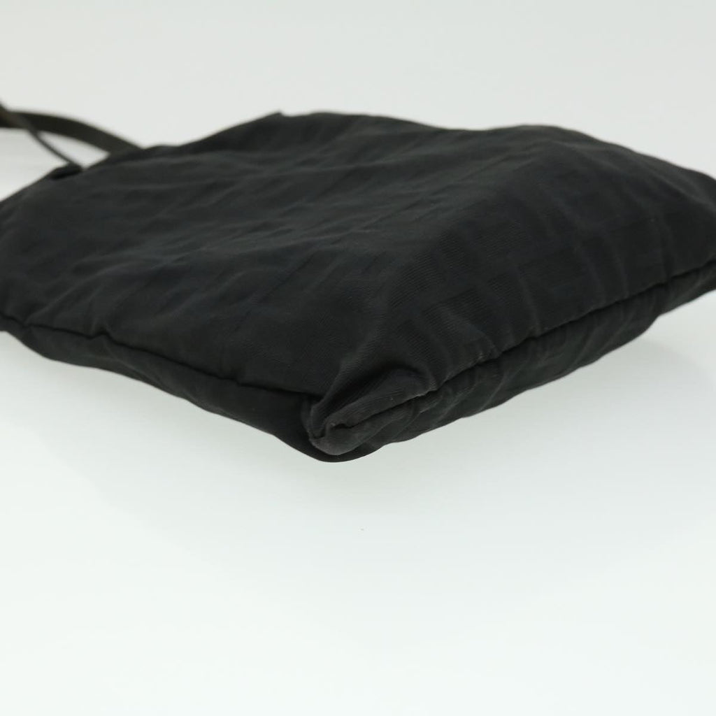 FENDI Zucca Canvas Tote Bag Nylon Black ti664