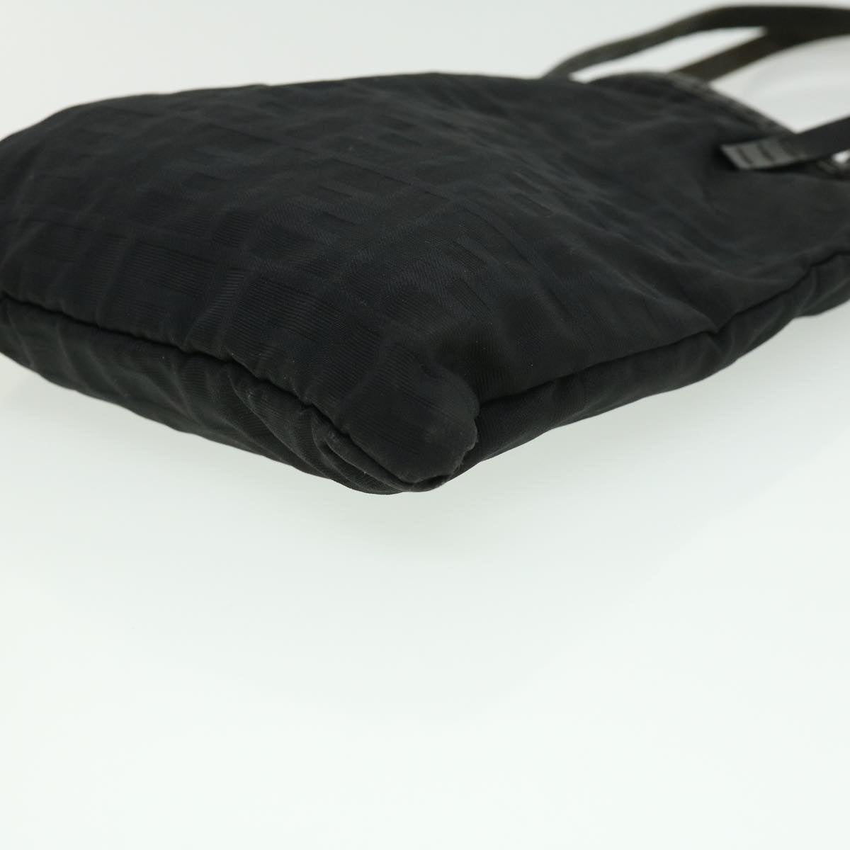FENDI Zucca Canvas Tote Bag Nylon Black ti664