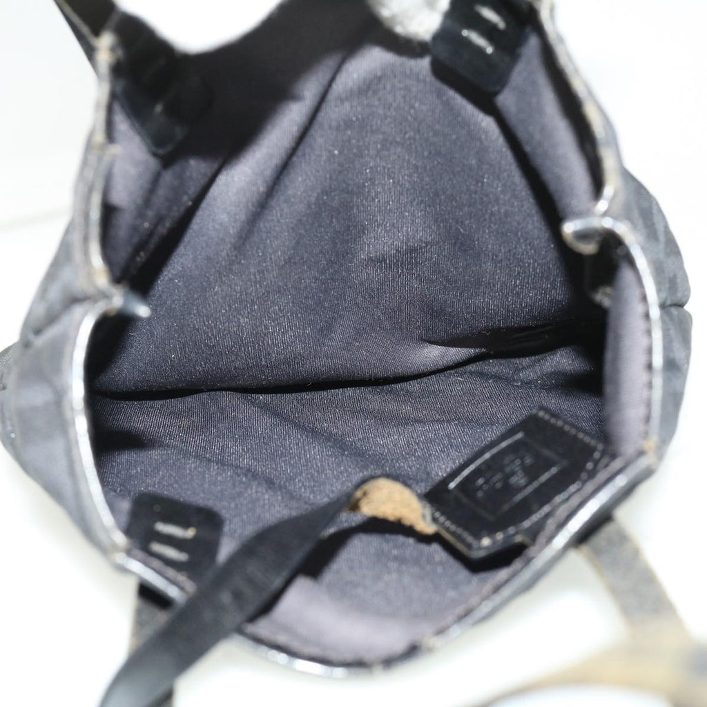 FENDI Zucca Canvas Tote Bag Nylon Black ti664