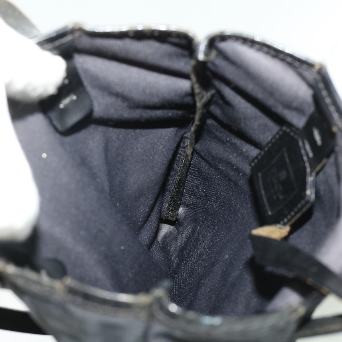 FENDI Zucca Canvas Tote Bag Nylon Black ti664