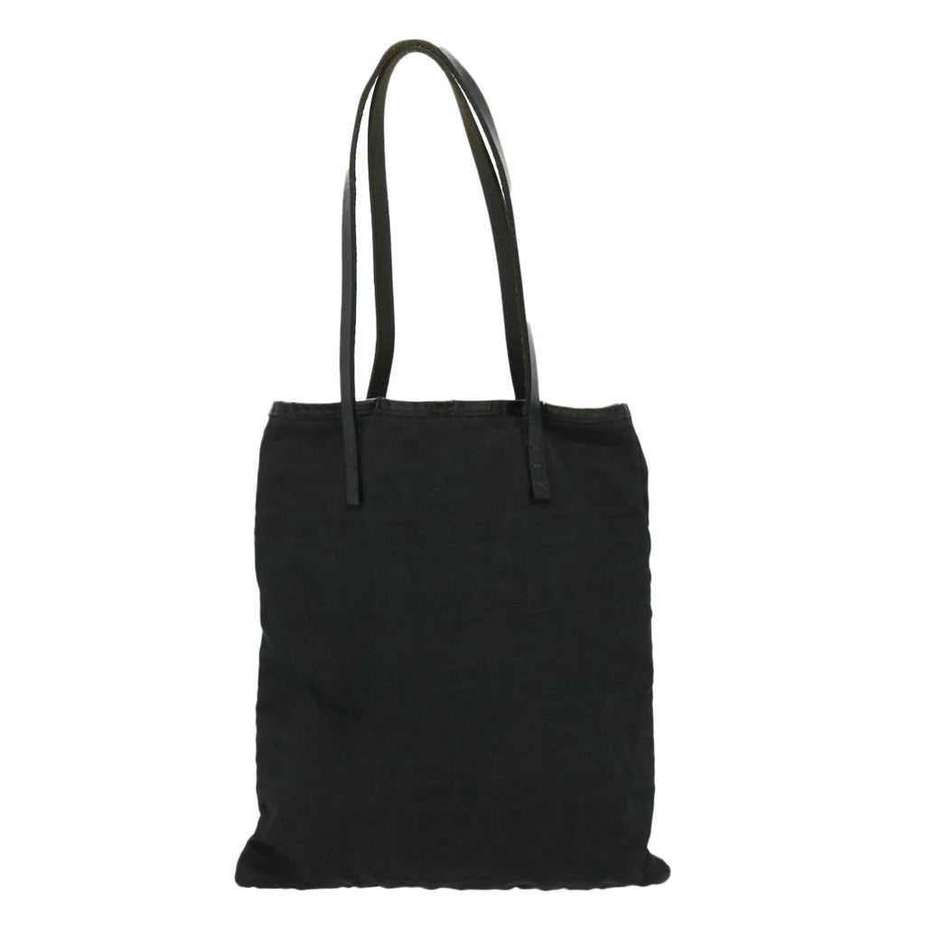 FENDI Zucca Canvas Tote Bag Nylon Black ti664