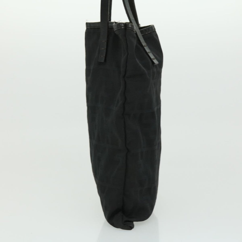 FENDI Zucca Canvas Tote Bag Nylon Black ti664