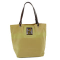 FENDI Tote Bag Nylon Leather Khaki ti665