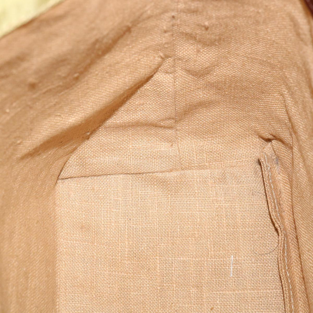 FENDI Tote Bag Nylon Leather Khaki ti665