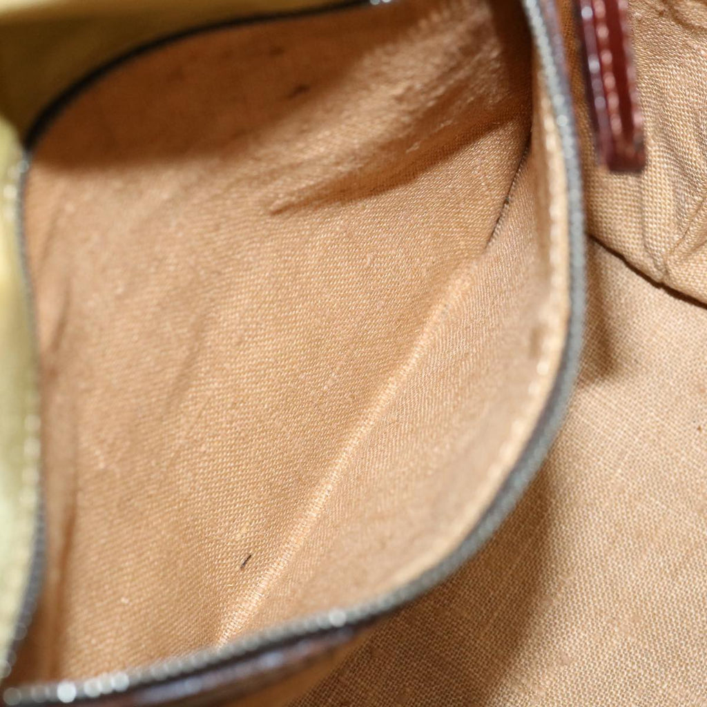 FENDI Tote Bag Nylon Leather Khaki ti665