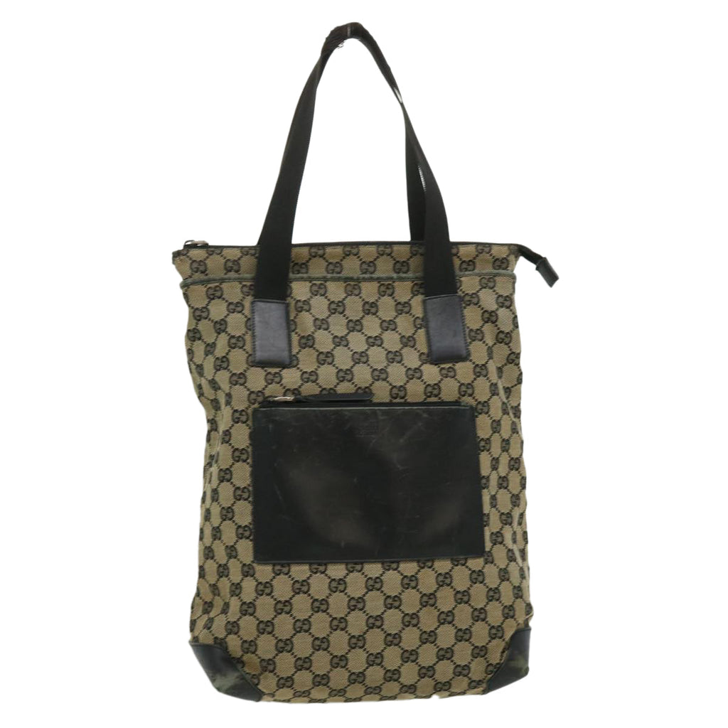 GUCCI GG Canvas Tote Bag Beige ti667