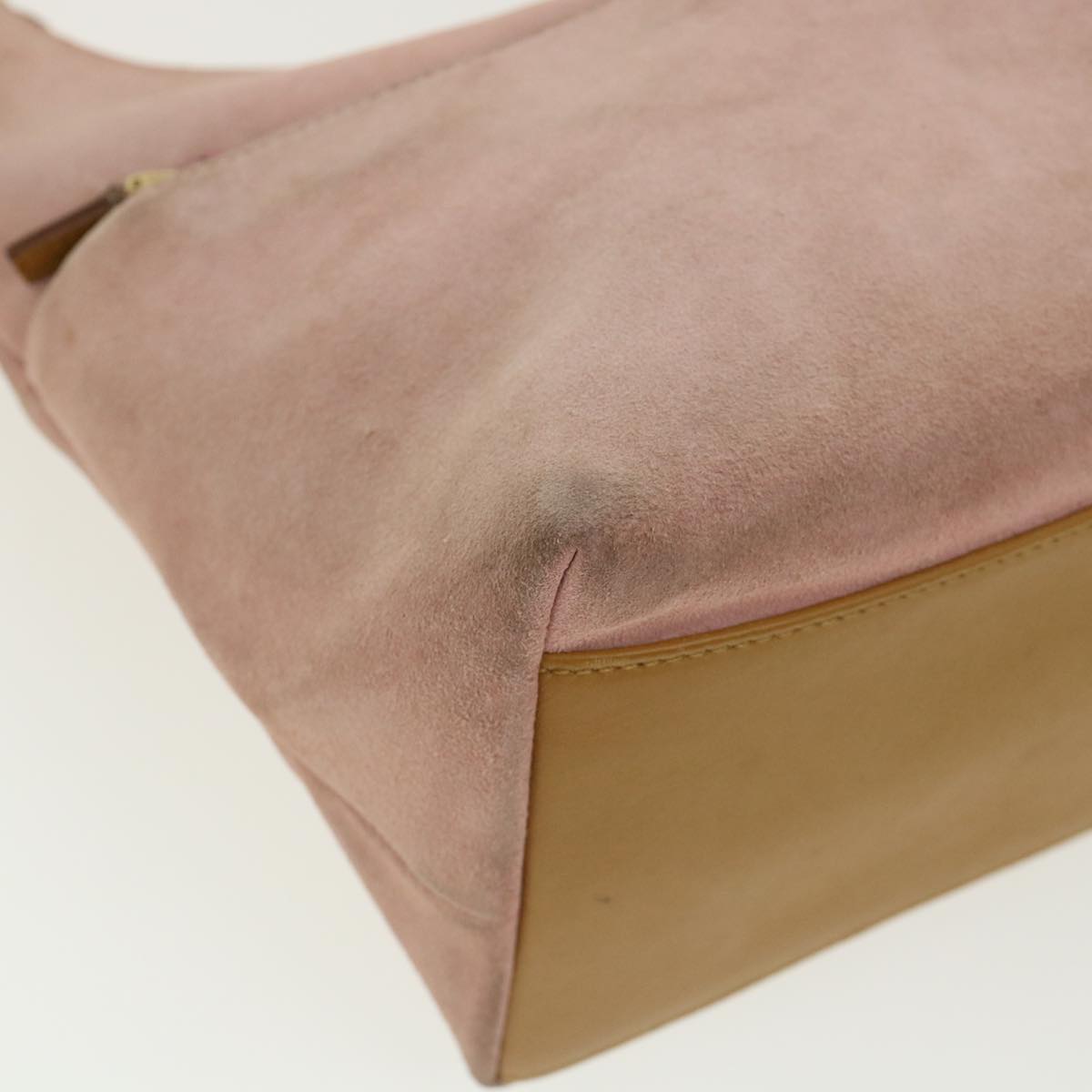 GUCCI Shoulder Bag Suede Pink ti668