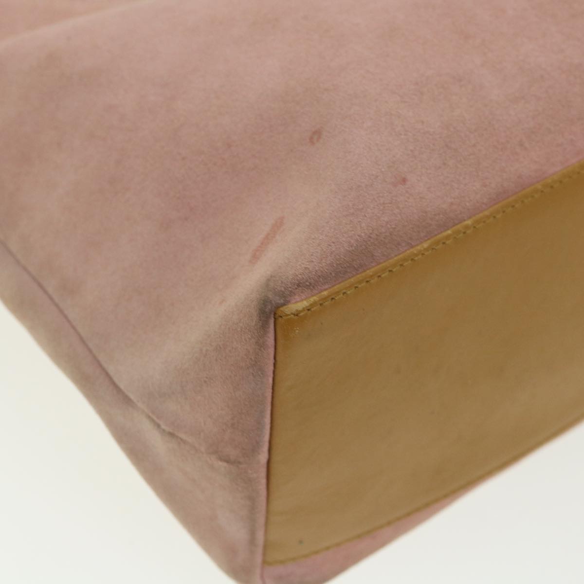GUCCI Shoulder Bag Suede Pink ti668
