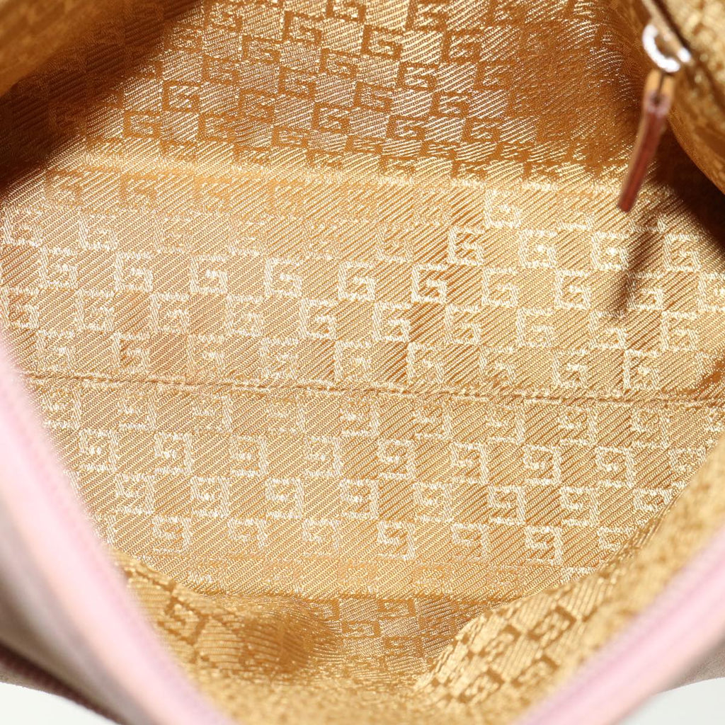 GUCCI Shoulder Bag Suede Pink ti668