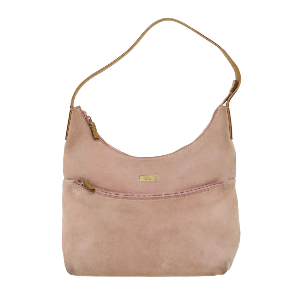 GUCCI Shoulder Bag Suede Pink ti668