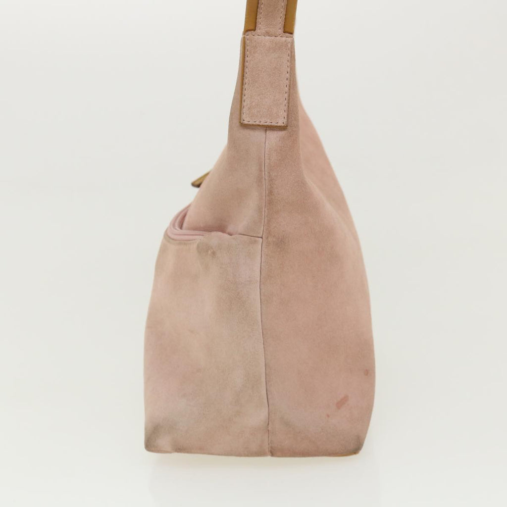 GUCCI Shoulder Bag Suede Pink ti668