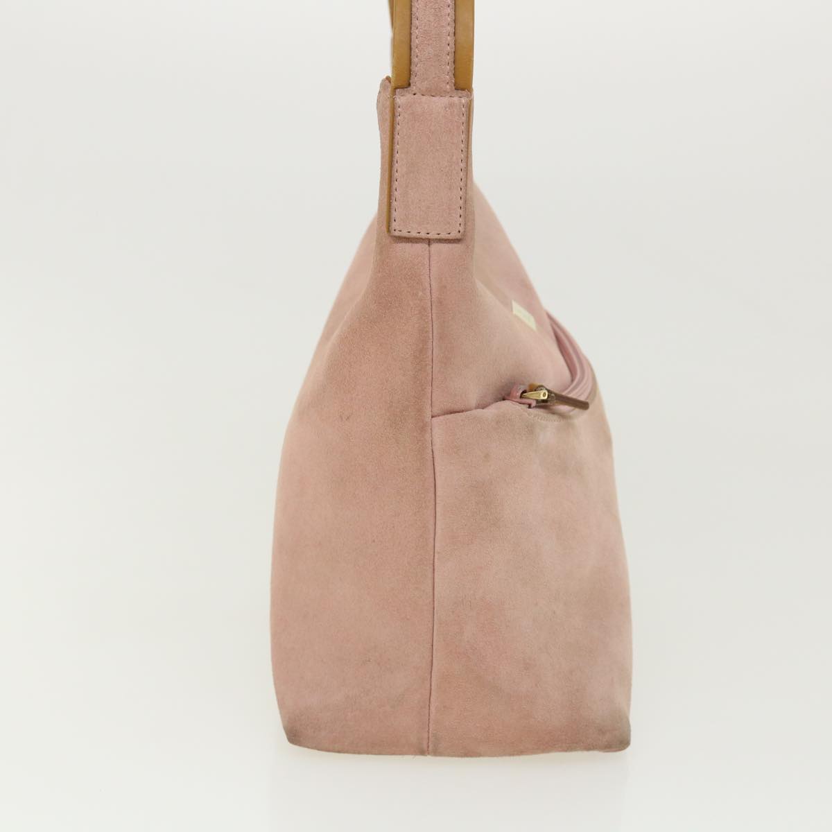 GUCCI Shoulder Bag Suede Pink ti668