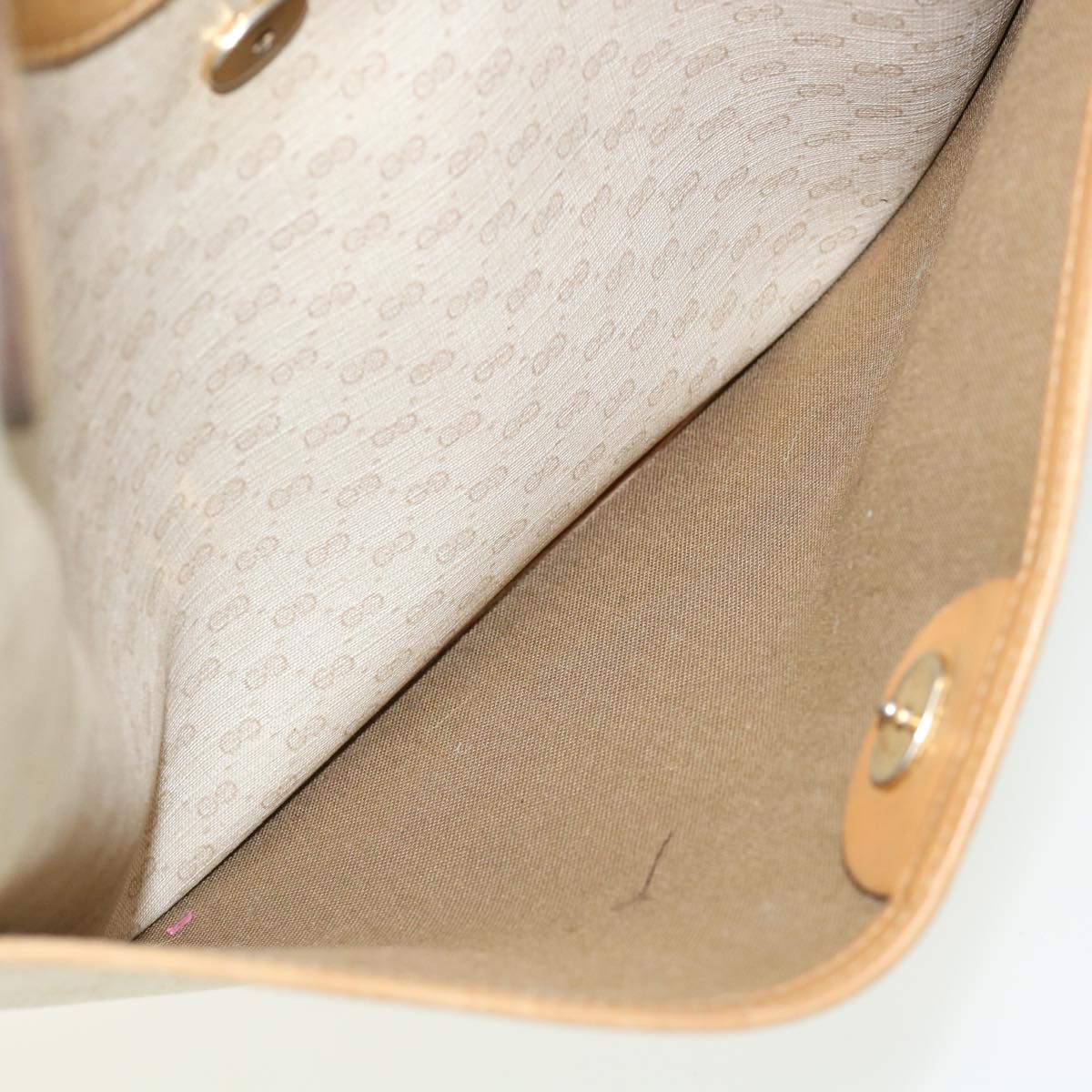 GUCCI Micro GG Canvas Web Sherry Line Tote Bag Beige Red 29040223 ti672