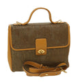 GUCCI Hand Bag Leather Brown 0001130274 ti674
