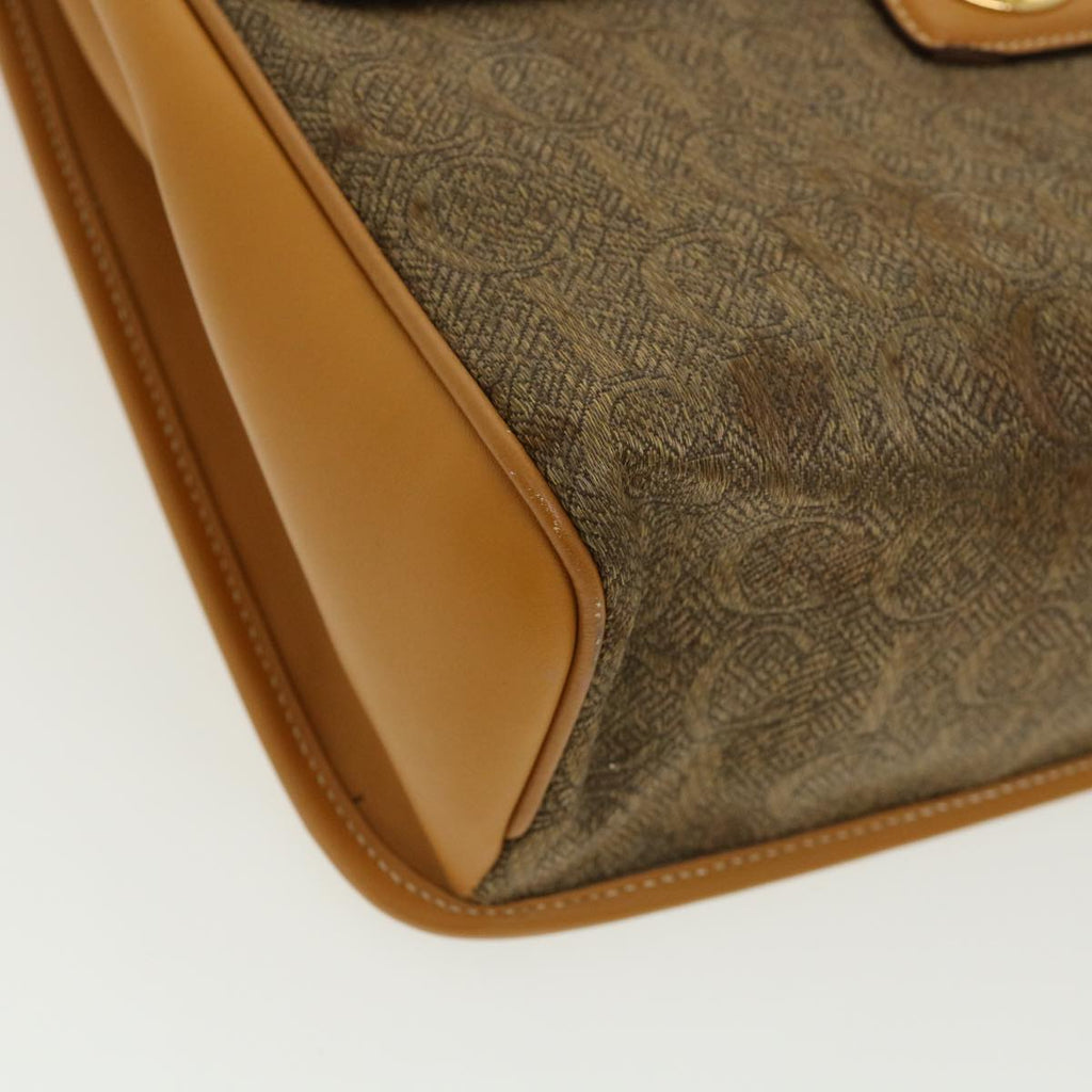 GUCCI Hand Bag Leather Brown 0001130274 ti674