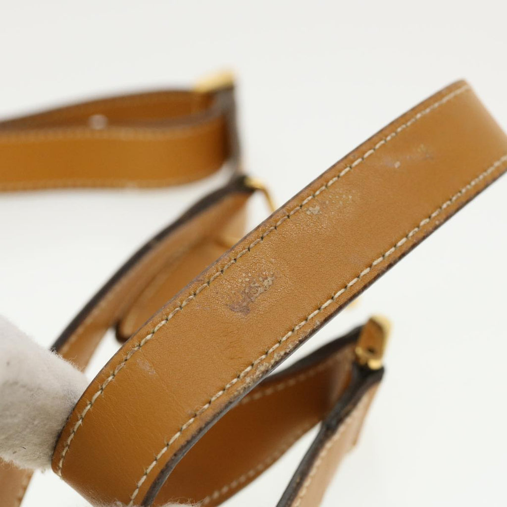 GUCCI Hand Bag Leather Brown 0001130274 ti674